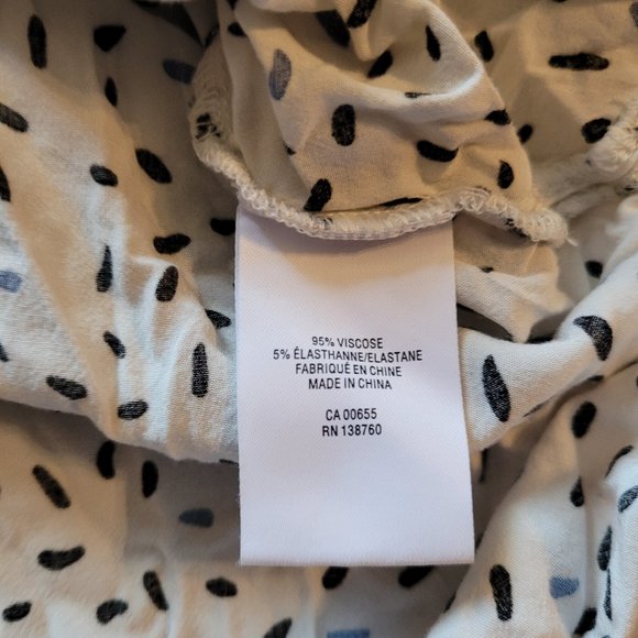 2X Reitmans Relaxed Fit Black & White Blouse - Picture 4 of 8